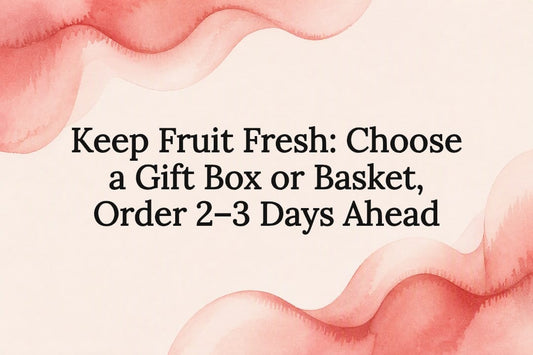 Watercolor frame for fruit gift guide