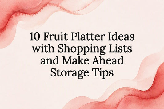 Watercolor fruit platter title card
