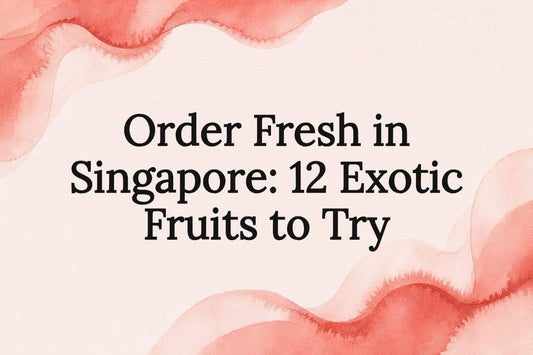 Decorative exotic fruit article title card