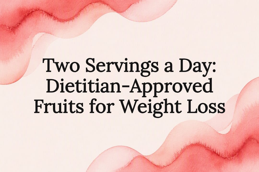 Decorative watercolor fruit weight-loss title card