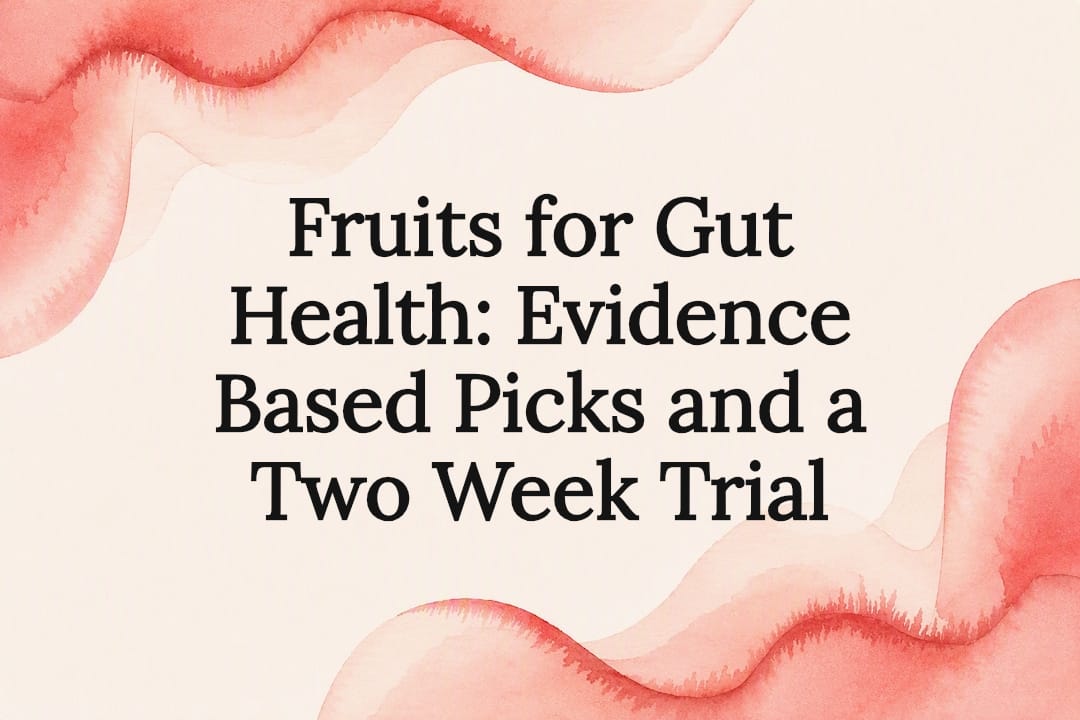 Decorative fruit gut health title card