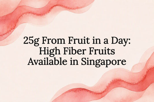Decorative high fiber fruit title card