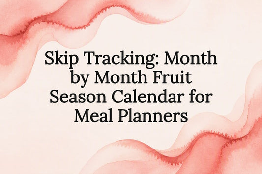 Watercolor fruit season calendar title card