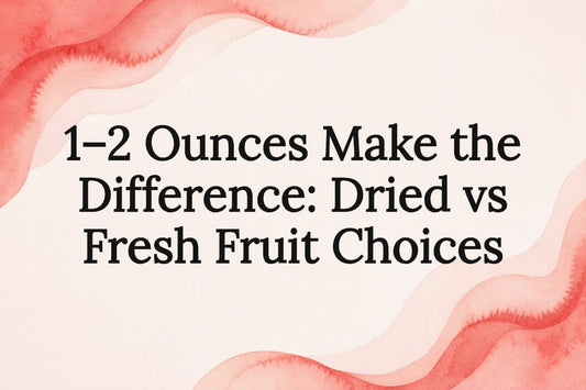 Decorative watercolor fruit comparison title card