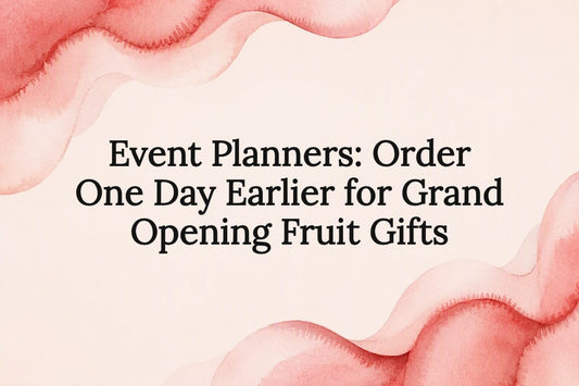 Decorative fruit gifting article title card