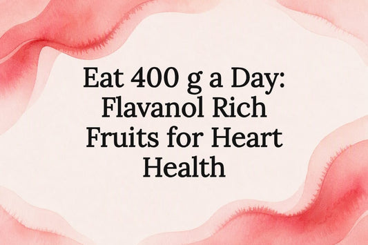 Decorative fruit heart health title card