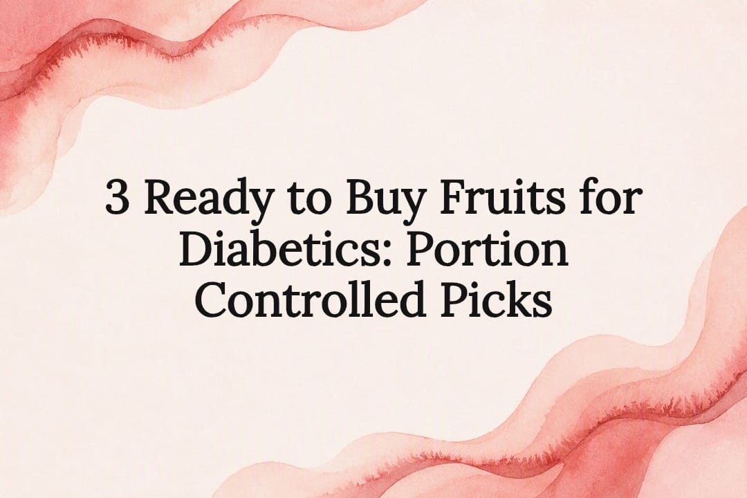 Decorative fruit diabetes guide title card