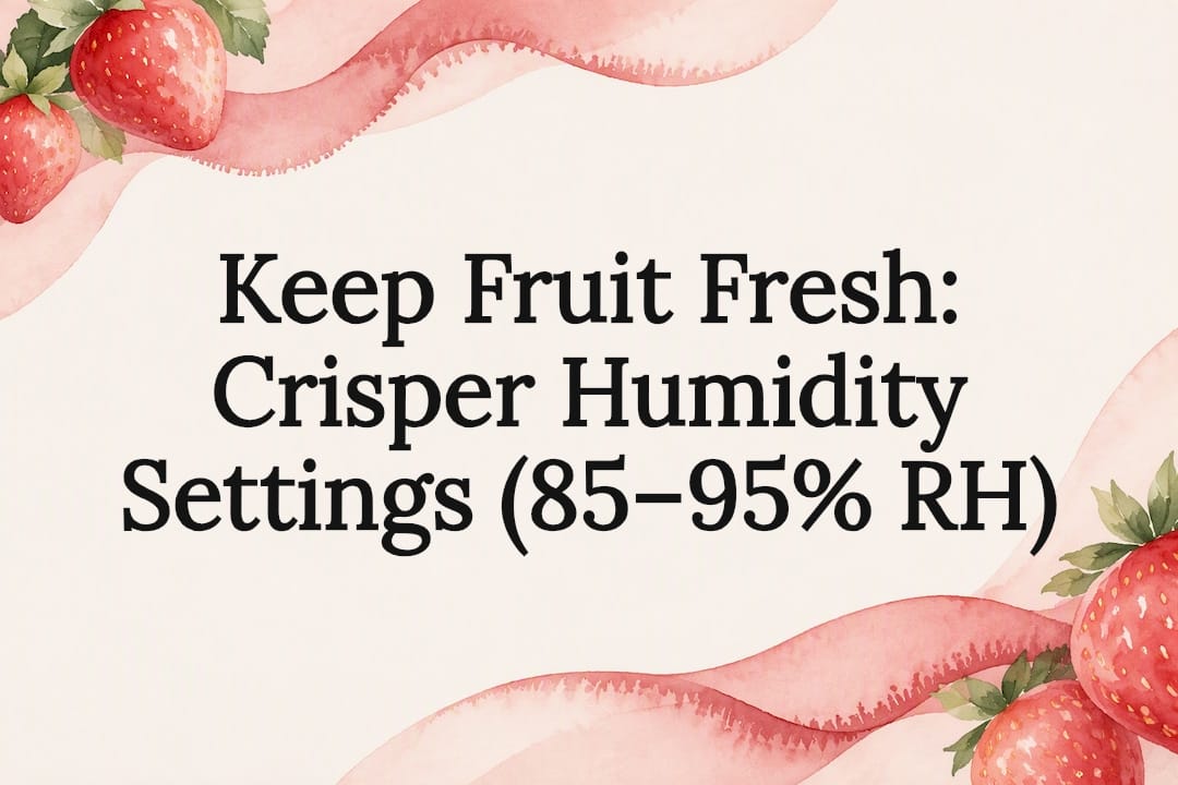 Decorative watercolor crisper humidity title card