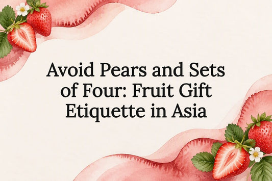 Decorative fruit gift etiquette title card