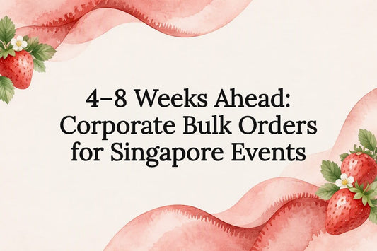 Watercolor ribbon frame for corporate ordering guide