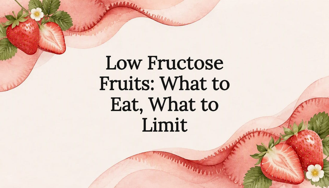 Watercolor frame for low fructose fruit article