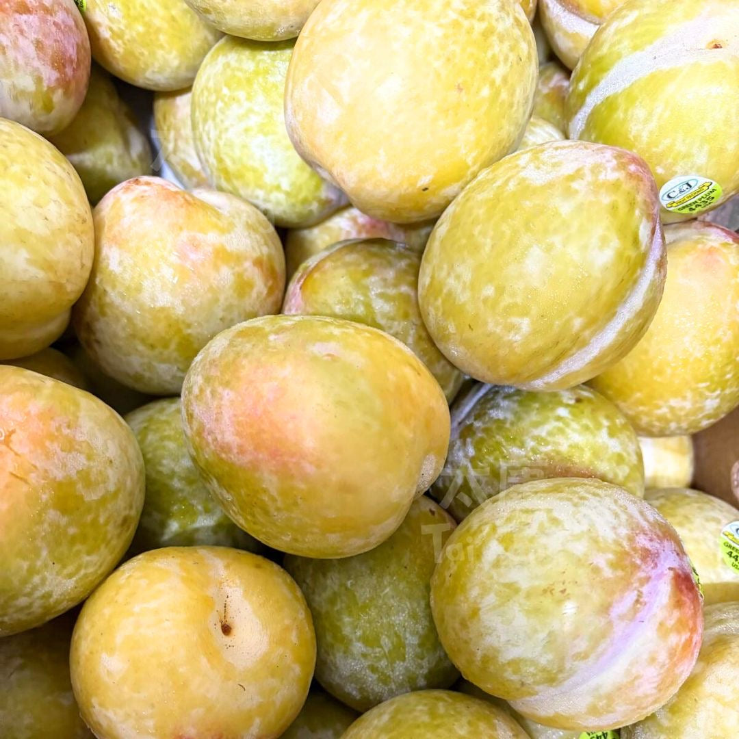 USA Premium October Sun Green Plums 3pcs - Tai Kang Healthy Fruits